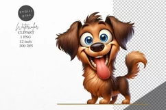 Dog clipart, Puppy clipart, Funny dog Product Image 1