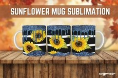 Sunflower Mug Sublimation | PNG Bundle | Mug Wrap Product Image 7