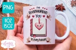 Valentines mug wrap PNG for book lovers, Book nerd mug Product Image 1