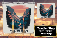 BOLD 20oz Tumbler Wrap for Customization , Adventure Product Image 1