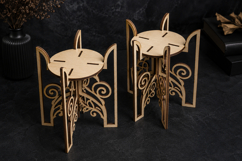 Decorative Wooden Cupcake Stand Laser Cut SVG Product Image 1