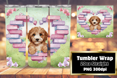 Beautifully Designed 20oz Tumbler , Cute Dog Product Image 1