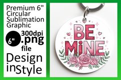 Bright Circle PNG Car Coaster Template , Valentines Product Image 1