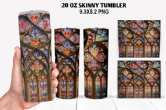 Flower Skinny Tumbler 20oz Wrap Design, Winter Tumbler Wrap Product Image 1