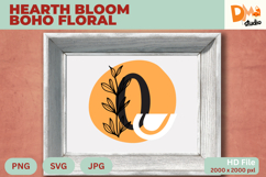 Hearth Bloom Boho Floral Monogram Product Image 1