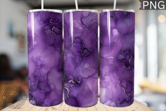 Purple Luxury Alcohol Ink Tumbler Wrap -High Quality 300 Dpi Product Image 1