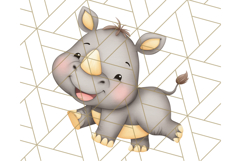 Cute Safari Animal Clipart PNG for Kids, African Wildlife Product Image 5