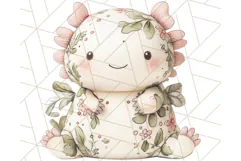 Pink Floral Stuffed Animal Clipart PNG, Cute Stuffed Animals Product Image 5