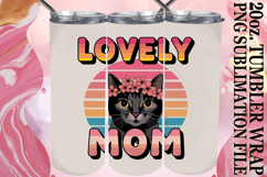 Joyful Colors 20oz tumbler wrap, Cat Lover Product Image 1