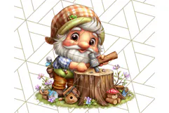 Gnomes at Work Clipart PNG, Cute Gnomes PNG Illustration Product Image 5