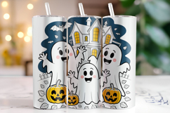 Halloween Boo Tumbler Wrap | Sublimation | Tumblers Product Image 1
