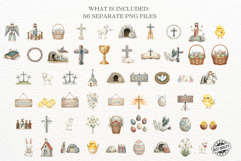 Cute Religious Easter Clipart Product Image 3