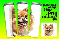 Funny Dog Whimsy Tumbler Wrap - 20oz Product Image 1