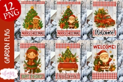 Merry Christmas garden flag PNG BUNDLE Product Image 1