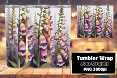 20oz Tumbler Wrap for DIY , Flowers Product Image 1