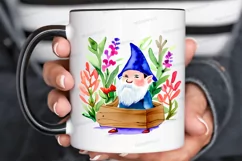 Watercolor Garden Gnome PNG Clipart Product Image 3