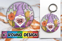 Playful Ornaments Circle Sublimation, Valentines Product Image 1