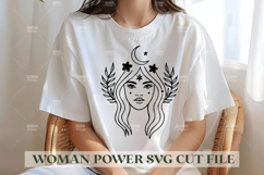 Woman Power SVG Design | Feminist SVG for Cricut&amp;Silhouette Product Image 1