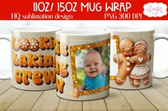 Christmas photo mug wrap PNG Sublimation, Christmas cookies Product Image 2