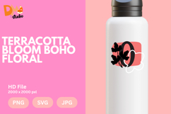 Terracotta Bloom Boho Floral Monogram Product Image 1