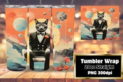 Feline Charm Sublimation Wrap for 20oz Tumblers Product Image 1