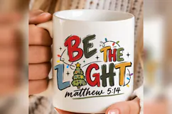 Be The Light Matthew 5:14 PNG, Christian Christmas PNG, Bib Product Image 5