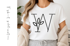 Alphabet, Letters, Monogram, Black flowers Product Image 1