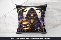 Halloween Grim Reaper Pillow Case Sublimation | Pillow Cover Product Image 1