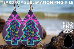 Joyful TEARDROP Earrings Gift Ideas, Neon Xmas Product Image 1
