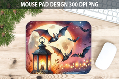Watercolor Bats Mouse pad Sublimation - Animal PNG Design Product Image 1