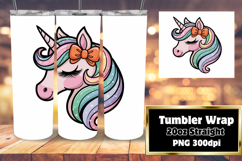 GRACEFUL 20oz Tumbler Design for Sublimation , Unicorn Product Image 1