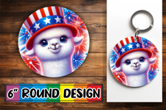 Enchanted Round Coasters Design, USA Animals Product Image 1