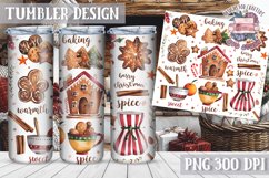 Sublimation Tumbler WRAP Christmas Design Quote Watercolor Product Image 1
