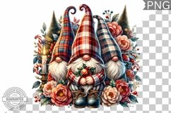 Christmas Gnome Sublimation - Clipart PNG Design Product Image 1