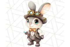 Vintage Steampunk Forest Animal PNG Clipart for Sublimation Product Image 5