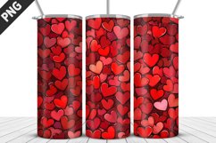 Valentines Love Skinny Tumbler PNG Wrap| Valentines Tumbler Product Image 2