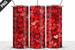 Valentines Love Skinny Tumbler PNG Wrap| Valentines Tumbler Product Image 2