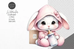 Bunny clipart, Nursery clipart, Kids clipart Product Image 1