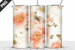 Flowers Tumbler Wrap | Sublimation Design | Tumble PNG Product Image 3