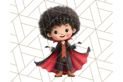Halloween Costume Parade Clipart PNG with Monsters Clip Art Product Image 5