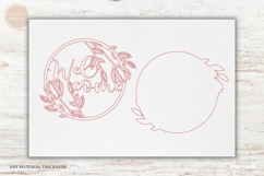 Welcome Floral Door Sign Laser Cut | Wooden Door Hanger Product Image 4
