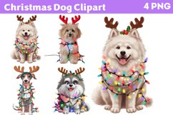 Christmas Dog Clipart PNG Product Image 1