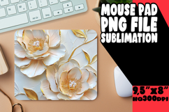 LUMINOUS DESK PAD ARTISTIC TOUCH, 3D Flower Product Image 1