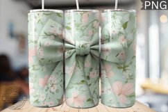 Spring Fling Bow Tumbler Wrap -High Quality 300 Dpi Product Image 1