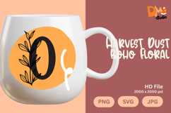 Harvest Dust Boho Floral Monogram Product Image 1