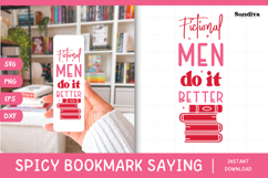 Spicy Bookmark Saying SVG | Book Lovers - Fictional Men Product Image 1
