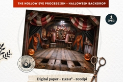 Gothic Halloween background - Hollow Eve Procession Backdrop Product Image 1