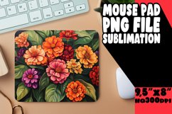 Modern Oil Flower Art Round Design Sublimation PNG Product Image 1