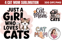 Cat Mom Sublimation PN Product Image 1