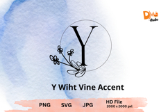 Wiht Vine Accent Monogram Product Image 1